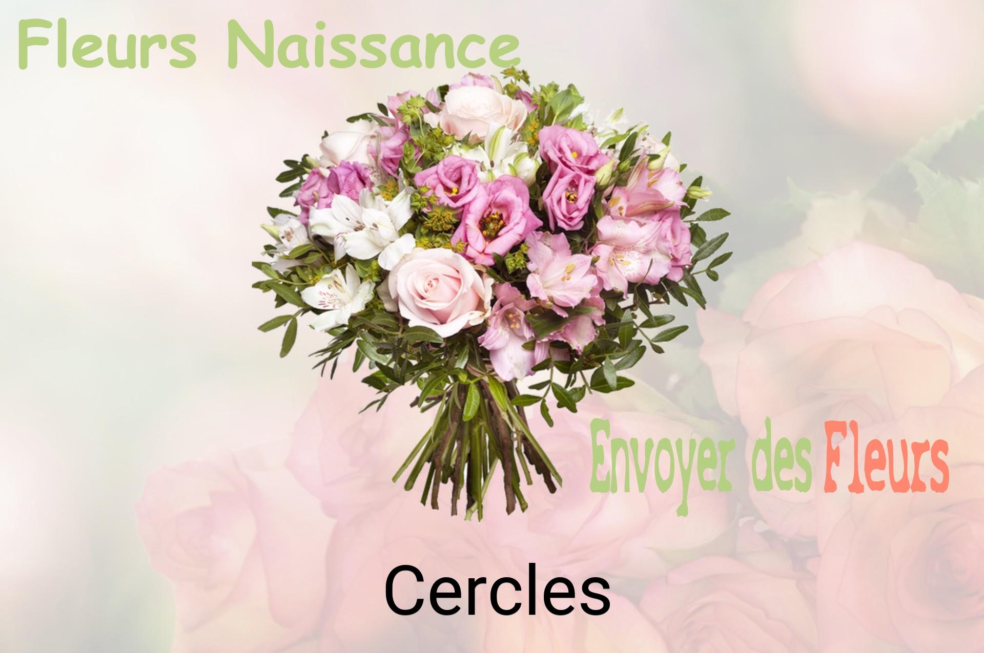 Bouquet de fleurs de naissance livré à Cercles